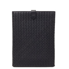 ボッテガヴェネタ イントレチャート タブレット iPad アイパッドケース ブラック レザー レディース BOTTEGAVENETA 【中古】