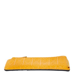 ロエベ リピート アナグラム コインケース イエロー マンダリンオレンジ レザー レディース LOEWE 【中古】