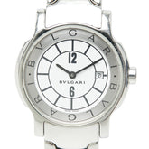 ブルガリ ソロテンポ 腕時計 ST29S クオーツ ホワイト文字盤 ステンレススチール レディース BVLGARI 【中古】