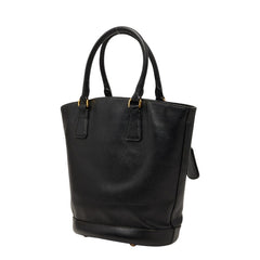 プラダ 三角ロゴプレート ハンドバッグ ショルダーバッグ 2WAY ブラック サフィアーノレザー レディース PRADA 【中古】