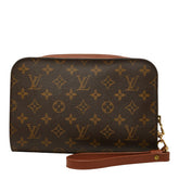 ルイ ヴィトン モノグラム オルセー クラッチバッグ セカンドバッグ M51790 ブラウン PVC レザー レディース LOUIS VUITTON 【中古】