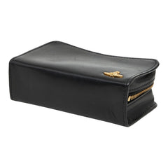 ヴィヴィアンウエストウッド VINTAGE WATER ORB マルチ ポーチ コスメ ブラック レザー レディース Vivienne Westwood 【中古】
