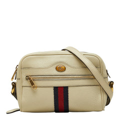 グッチ GGマーモント シェリーライン オフィディア 斜め掛け ショルダーバッグ 517350 アイボリー レザー レディース GUCCI 【中古】