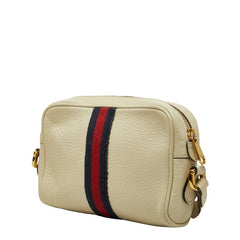 グッチ GGマーモント シェリーライン オフィディア 斜め掛け ショルダーバッグ 517350 アイボリー レザー レディース GUCCI 【中古】