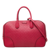 グッチ ブライトディアマンテ ハンドバッグ ショルダーバッグ 2WAY 354332 フューシャピンク レザー レディース GUCCI 【中古】