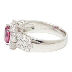 Pt900 プラチナ ルビー1.58ct ダイヤ1.07ct リング 指輪 レディース 12.5号 【中古】