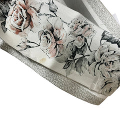 ディオール ミッツァ 花柄 スカーフ グレー マルチカラー シルク レディース Dior 【中古】