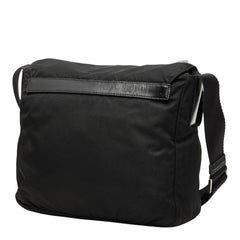 プラダ 斜め掛け ショルダーバッグ BT8994 ブラック ナイロン レザー レディース PRADA 【中古】