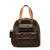 ルイ ヴィトン モノグラム エクサントリ シテ ハンドバッグ M51161 ブラウン PVC レザー レディース LOUIS VUITTON 【中古】