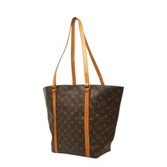 ルイ ヴィトン モノグラム サックショッピング トートバッグ ショルダーバッグ M51108 ブラウン PVC レザー レディース LOUIS VUITTON 【中古】
