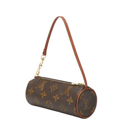 ルイ ヴィトン モノグラム パピヨン ポーチ ブラウン PVC レザー レディース LOUIS VUITTON 【中古】