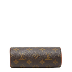ルイ ヴィトン モノグラム パピヨン ポーチ ブラウン PVC レザー レディース LOUIS VUITTON 【中古】