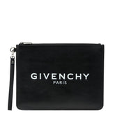 ジバンシー ロゴ クラッチバッグ セカンドバッグ ブラック レザー レディース Givenchy 【中古】