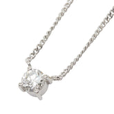 Pt850 プラチナ PM ピーエム ダイヤ0.39ct プチネックレス ペンダント ネックレス レディース 【中古】