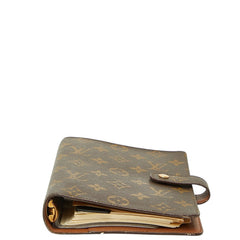 ルイ ヴィトン モノグラム アジェンダMM システム手帳 R20105 ブラウン PVC レザー ユニセックス LOUIS VUITTON 【中古】
