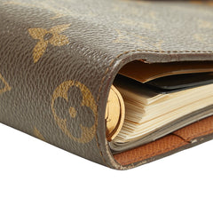 ルイ ヴィトン モノグラム アジェンダMM システム手帳 R20105 ブラウン PVC レザー ユニセックス LOUIS VUITTON 【中古】