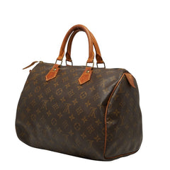 ルイ ヴィトン モノグラム スピーディ30 ハンドバッグ ミニボストンバッグ M41526 ブラウン PVC レザー レディース LOUIS VUITTON 【中古】