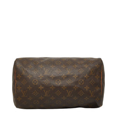 ルイ ヴィトン モノグラム スピーディ30 ハンドバッグ ミニボストンバッグ M41526 ブラウン PVC レザー レディース LOUIS VUITTON 【中古】