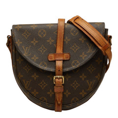 ルイ ヴィトン モノグラム シャンティーMM 斜め掛け ショルダーバッグ M51233 ブラウン PVC レザー レディース LOUIS VUITTON 【中古】