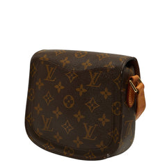 ルイ ヴィトン モノグラム ミニサンクルー PM 斜め掛け ショルダーバッグ M51244 ブラウン PVC レザー レディース LOUIS VUITTON 【中古】