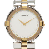 セイコー LASSALE ラサール 2F50-0170 ダイヤ12P 腕時計 LBMA024 クオーツ シルバー文字盤 ステンレススチール メンズ SEIKO 【中古】