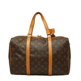 ルイ ヴィトン モノグラム サックスプール35 ボストンバッグ M41626 ブラウン PVC レザー レディース LOUIS VUITTON 【中古】