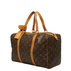 ルイ ヴィトン モノグラム サックスプール35 ボストンバッグ M41626 ブラウン PVC レザー レディース LOUIS VUITTON 【中古】