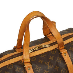 ルイ ヴィトン モノグラム サックスプール35 ボストンバッグ M41626 ブラウン PVC レザー レディース LOUIS VUITTON 【中古】