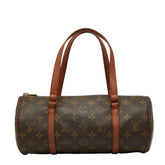 ルイ ヴィトン モノグラム パピヨン30 ハンドバッグ ポーチ付き M51365 ブラウン PVC レザー レディース LOUIS VUITTON 【中古】
