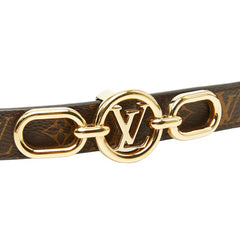 ルイ ヴィトン LV サークル プライム 20MM バックルベルト サイズ 80 32 M0510 ブラウン PVC レディース LOUIS VUITTON 【中古】