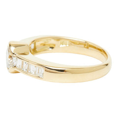 K18YG イエローゴールド ダイヤ0.616ct ダイヤ0.47ct リング 指輪 レディース 9.5号 【中古】