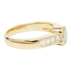 K18YG イエローゴールド ダイヤ0.616ct ダイヤ0.47ct リング 指輪 レディース 9.5号 【中古】