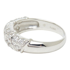 Pt900 プラチナ ダイヤ0.50ct リング 指輪 レディース 11.5号 【中古】