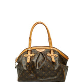 ルイ ヴィトン モノグラム ティヴォリGM ハンドバッグ ショルダーバッグ M40144 ブラウン PVC レザー レディース LOUIS VUITTON 【中古】