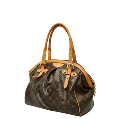 ルイ ヴィトン モノグラム ティヴォリGM ハンドバッグ ショルダーバッグ M40144 ブラウン PVC レザー レディース LOUIS VUITTON 【中古】