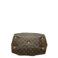 ルイ ヴィトン モノグラム ティヴォリGM ハンドバッグ ショルダーバッグ M40144 ブラウン PVC レザー レディース LOUIS VUITTON 【中古】