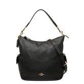 コーチ ペニー 斜め掛け ショルダーバッグ 2way ハンドバッグ 6152 ブラック レザー レディース COACH 【中古】