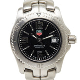 タグホイヤー リンク 腕時計 WT1310 クオーツ ブラック文字盤 ステンレススチール レディース TAG HEUER 【中古】