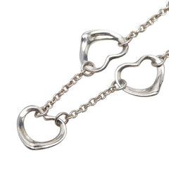 ティファニー 5連 オープンハート ネックレス SV925 シルバー レディース TIFFANY&Co. 【中古】
