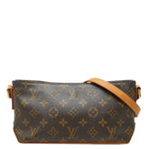 ルイ ヴィトン モノグラムキャンバス トロター 斜め掛け ショルダーバッグ M51240 ブラウン PVC レザー レディース LOUIS VUITTON 【中古】