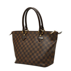 ルイ ヴィトン ダミエ サレヤPM トートバッグ ハンドバッグ N51183 ブラウン PVC レザー レディース LOUIS VUITTON 【中古】