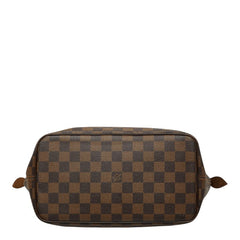 ルイ ヴィトン ダミエ サレヤPM トートバッグ ハンドバッグ N51183 ブラウン PVC レザー レディース LOUIS VUITTON 【中古】