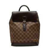 ルイ ヴィトン ダミエ ソーホー リュック バックパック N51132 ブラウン PVC レザー レディース LOUIS VUITTON 【中古】