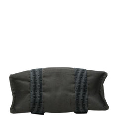エルメス エールライン アドMM リュックサック 2WAY ハンドバッグ グレー キャンバス レディース HERMES 【中古】