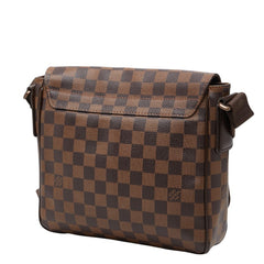 ルイ ヴィトン ダミエ ディストリクトPM 斜め掛け ショルダーバッグ N41213 ブラウン PVC レザー レディース LOUIS VUITTON 【中古】