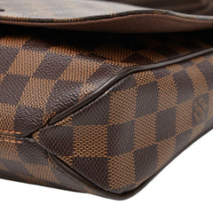 ルイ ヴィトン ダミエ ディストリクトPM 斜め掛け ショルダーバッグ N41213 ブラウン PVC レザー レディース LOUIS VUITTON 【中古】