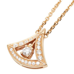 ブルガリ ディーヴァドリーム ネックレス K18PG ピンクゴールド ダイヤモンド レディース BVLGARI 【中古】