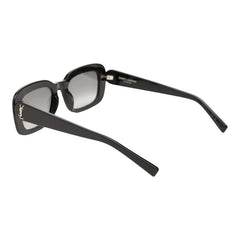 サンローラン YSLロゴ アジアンフィット サングラス アイウェア SLM130 ブラック プラスチック メンズ SAINT LAURENT 【中古】