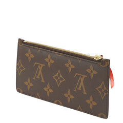 ルイ ヴィトン モノグラム コインケース ポーチ ブラウン オレンジ PVC レディース LOUIS VUITTON 【中古】