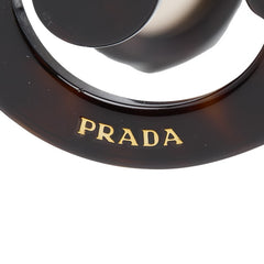 プラダ ミニマルバロック サングラス SPR27N-A ブラウン プラスチック レディース PRADA 【中古】